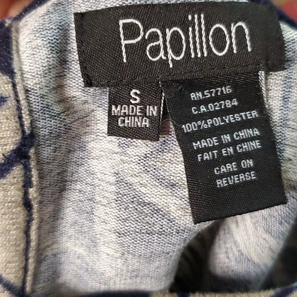 Dress by Papillon Aztec Style Design in Black and Gray Size Small - Picture 5 of 6